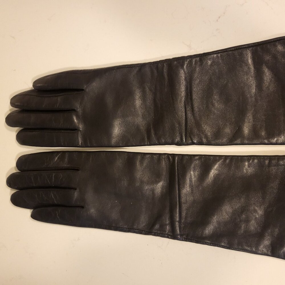 Vintage Soft Leather Long Gloves